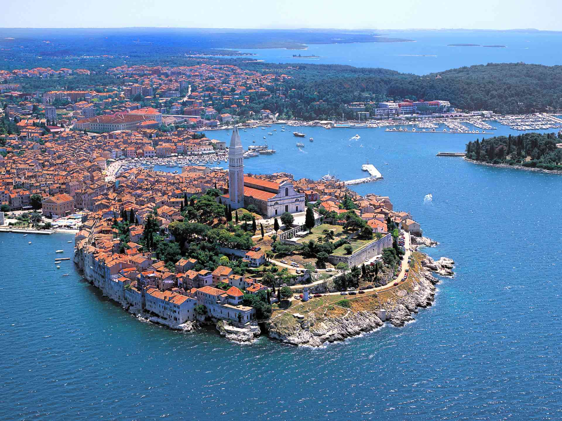Rovinj, Croatia - Explore Croatia UNESCO sites + meet Bosnia medieval land in 16 days tour. Monterrasol Travel minivan small group tour.