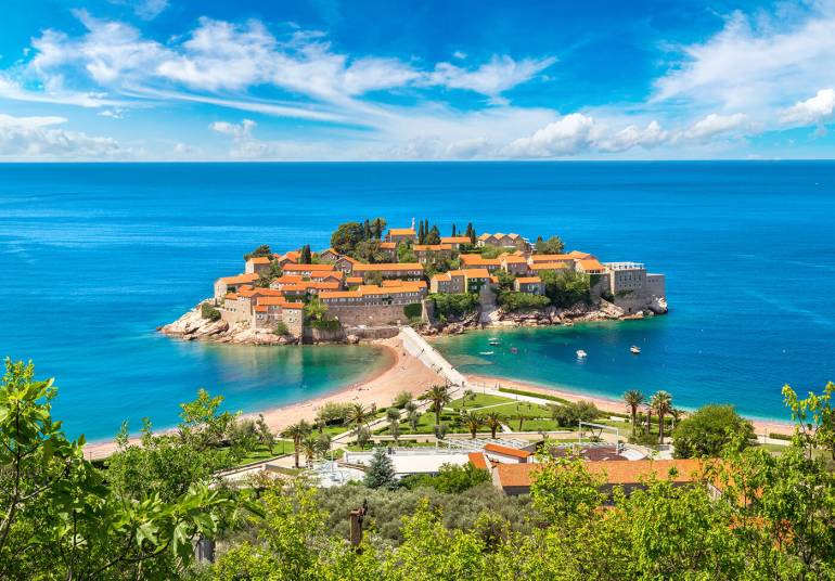 Sveti Stefan, Montenegro - Monterrasol small group tours to Sveti Stefan, Montenegro. Travel agency offers small group car tours to see Sveti Stefan in Montenegro. Order small group tour to Sveti Stefan with departure date on request.