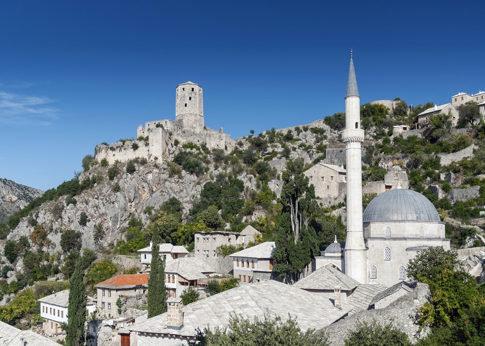 Počitelj (Pocitelj), Bosnia and Herzegovina - Year-round Bosnia +Serbia 12 days discovery tour from Mostar. Small group tour with minivan by Monterrasol Travel.
