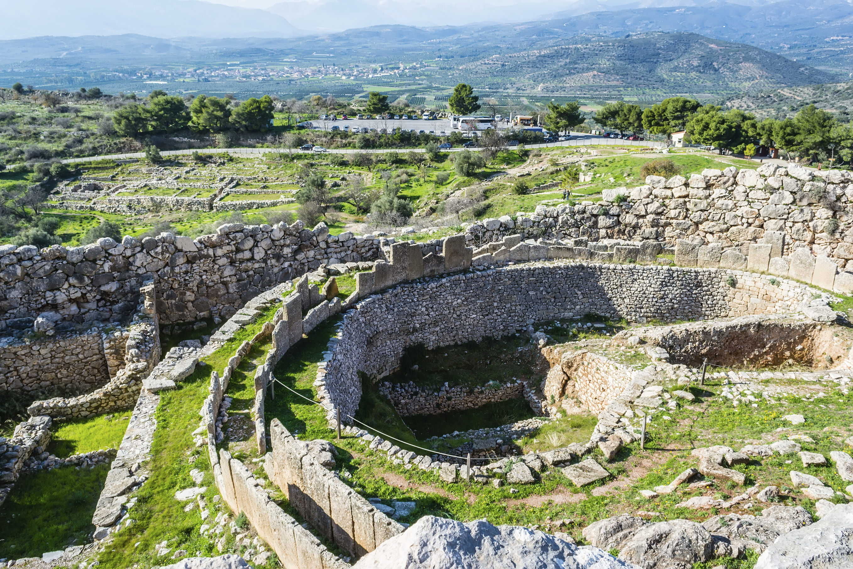 Mycenae, Greece - Greece off-season UNESCO places tour 25 days from Athens. Small group tour in minivan from Monterrasol Travel.